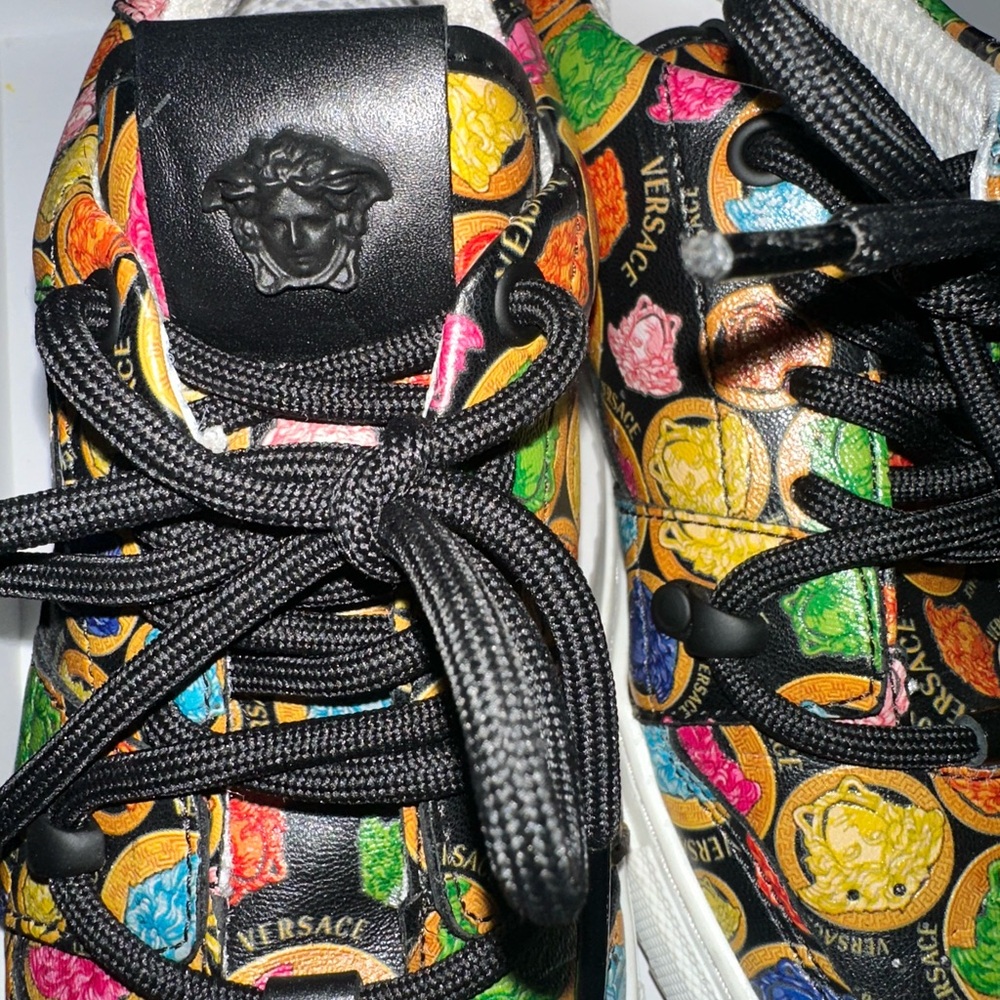 Versace Colorful Patterned Sneakers - Picture 3 of 7